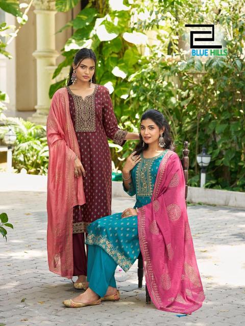 Blue hills saloni 3pcs kurtis wholesale suppliers